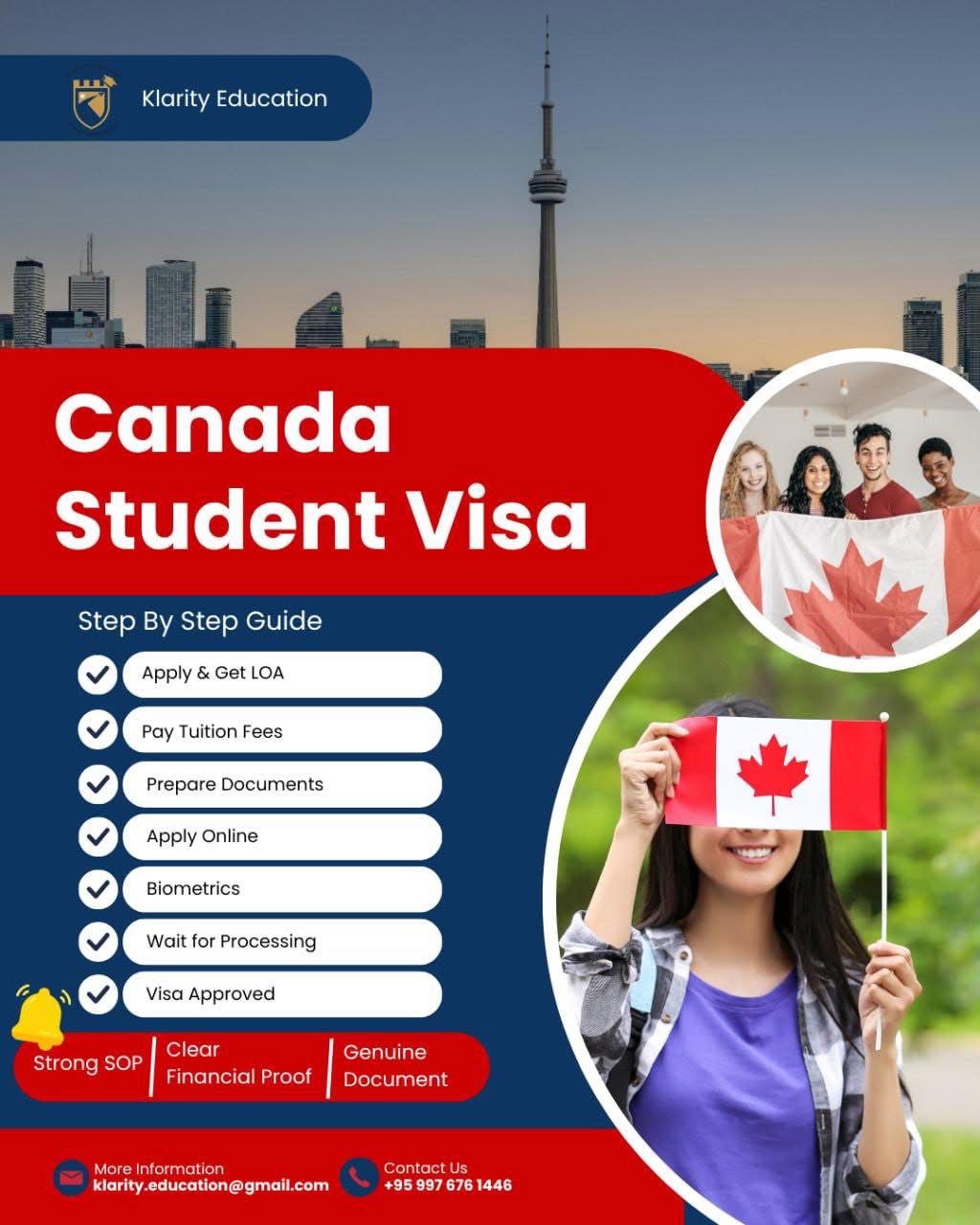 🇨🇦 Canada Student Visa — Step-by-Step Guide