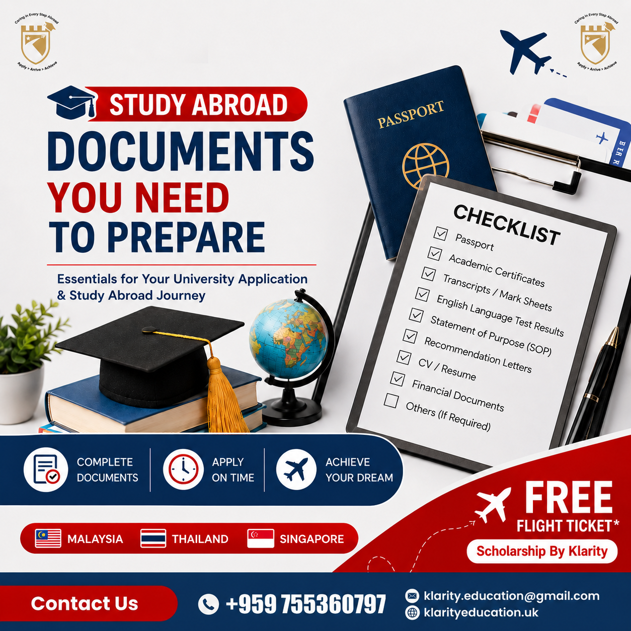 📄 What Documents Should Students Prepare to Study Abroad?